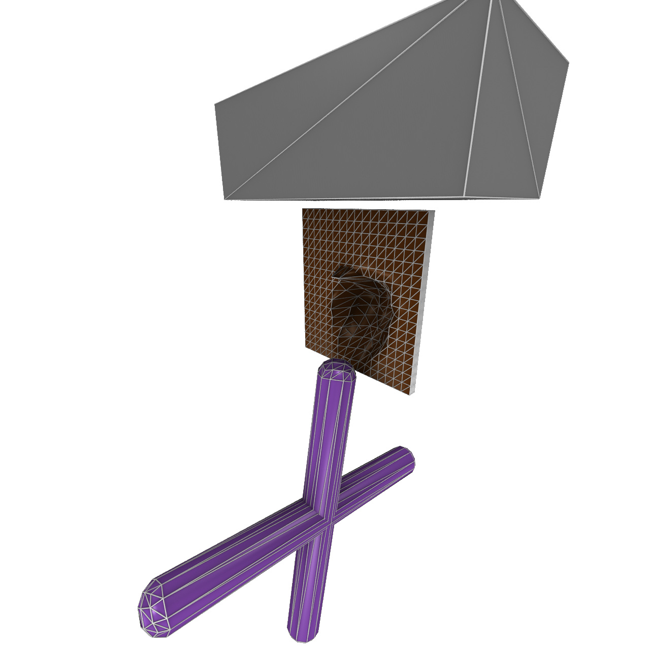 Mesh-based gripper simulation scene